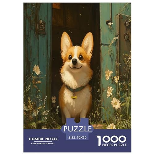 Corgi Puzzle 1000 Teile Schwer Puzzle Spielzeug Lernspiel Impossible Herausforderungsspielzeug Für Erwachsene Kinder 70x50cm/1000pcs Corgi Puzzle 1000 Teile Schwer Puzzle Spielzeug Lernspiel Impossible Herausforderungsspielzeug Für Erwachsene Kinder 70x50cm/1000pcs von FYQTCIAN