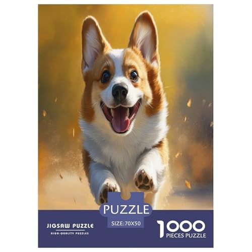 Corgi Puzzle 1000-teilige Schwer Puzzle Spielzeug Lernspiel Impossible Herausforderung Spielzeug Für Erwachsene Kinder 70x50cm/1000pcs Corgi Puzzle 1000-teilige Schwer Puzzle Spielzeug Lernspiel Impossible Herausforderung Spielzeug Für Erwachsene Kinder 70x50cm/1000pcs von FYQTCIAN