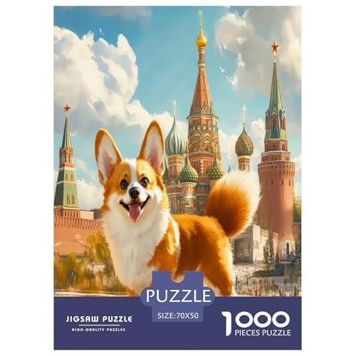 Corgi Puzzle 1000-teilige Schwer Puzzle Spielzeug Pädagogisches Spiel Impossible Herausforderungsspielzeug Für Erwachsene Und Kinder Ab 14 Jahren 70x50cm/1000pcs Corgi Puzzle 1000-teilige Schwer Puzzle Spielzeug Pädagogisches Spiel Impossible Herausforderungsspielzeug Für Erwachsene Und Kinder Ab 14 Jahren 70x50cm/1000pcs von FYQTCIAN