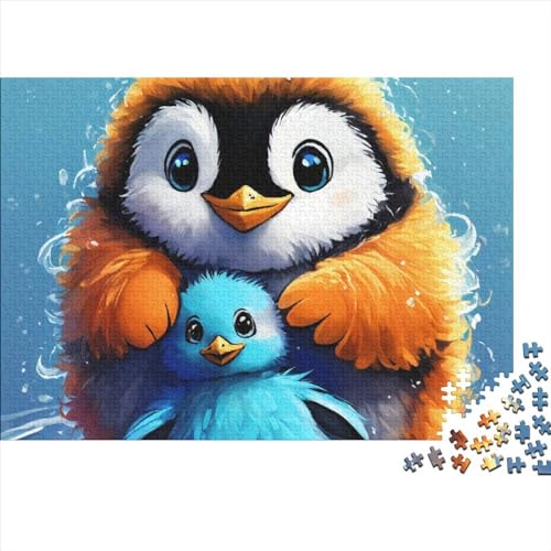 Cute Pinguin Puzzle 1000 Teile Schwer Puzzle Spielzeug Lernspiel Impossible CKunstoon Herausforderung Spielzeug Für Erwachsene Und Kinder Ab 14 Jahren 1000pcs (75x50cm) von FYQTCIAN