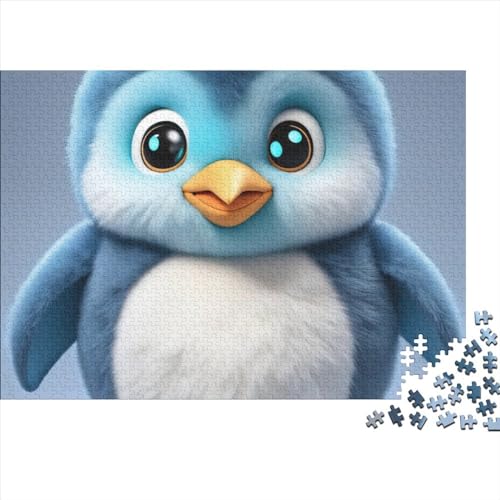 Cute Pinguin Puzzle 1000-teilige Schwer Puzzle Spielzeug Lernspiel Impossible CKunstoon Herausforderung Spielzeug Für Erwachsene Und Kinder in Bewährter 1000pcs (75x50cm) von FYQTCIAN