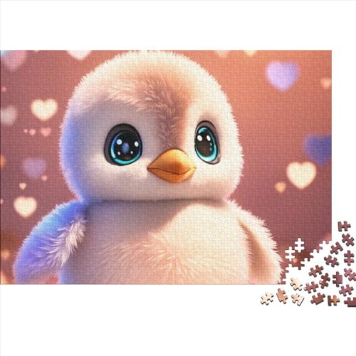 Cute Pinguin Puzzle 1000-teilige Schwer Puzzle Spielzeug Pädagogisches Spiel Impossible CKunstoon Herausforderungsspielzeug Für Erwachsene Und Kinder Ab 12 Jahren 1000pcs (75x50cm) von FYQTCIAN