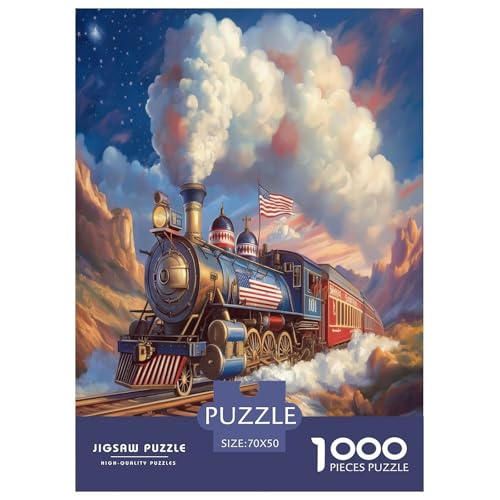 Dampfzug Puzzles 1000 Teile Schwer Puzzle Spielzeug Lernspiel Impossible Herausforderung Spielzeug Für Erwachsene Kinder 70x50cm/1000pcs Dampfzug Puzzles 1000 Teile Schwer Puzzle Spielzeug Lernspiel Impossible Herausforderung Spielzeug Für Erwachsene Kinder 70x50cm/1000pcs von FYQTCIAN