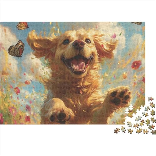 Der Labrador Retriever Puzzle 1000-teilige Schwer Puzzle Spielzeug Lernspiel Impossible Tier Hund Herausforderung Spielzeug Für Erwachsene Und Kinder Ab 12 Jahren 1000pcs (75x50cm) von FYQTCIAN