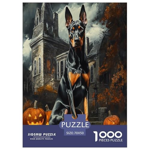 Doberman Puzzle 1000-teilige Schwer Puzzle Spielzeug Lernspiel Impossible Herausforderung Spielzeug Für Erwachsene Kinder 70x50cm/1000pcs Doberman Puzzle 1000-teilige Schwer Puzzle Spielzeug Lernspiel Impossible Herausforderung Spielzeug Für Erwachsene Kinder 70x50cm/1000pcs von FYQTCIAN