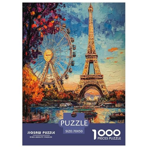Eiffelturm Puzzle 1000-teilige Schwer Puzzle Spielzeug Lernspiel Impossible Herausforderung Spielzeug Für Erwachsene Und Kinder Ab 14 Jahren 70x50cm/1000pcs Eiffelturm Puzzle 1000-teilige Schwer Puzzle Spielzeug Lernspiel Impossible Herausforderung Spielzeug Für Erwachsene Und Kinder Ab 14 Jahren 70x50cm/1000pcs von FYQTCIAN