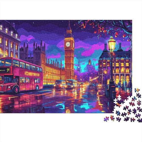 Eiffelturm Puzzle 1000-teilige Schwer Puzzle Spielzeug Pädagogisches Spiel Impossible Wildtiere Herausforderungsspielzeug Für Erwachsene Kinder 1000pcs (75x50cm) von FYQTCIAN