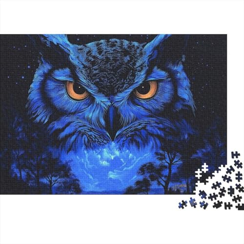 Eule Puzzles 1000 Teile Schwer Puzzle Spielzeug Lernspiel Impossible Herausforderung Spielzeug Für Erwachsene Und Kinder Ab 14 Jahren 1000pcs (75x50cm) von FYQTCIAN