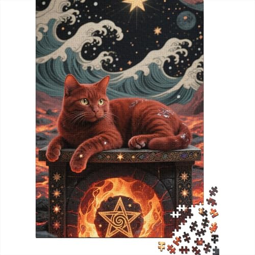 Europäisch Kurzhaar Holzpuzzle 1000 Teile Für Erwachsene & Jugendliche - Niedlich Unmögliches Puzzle Spielzeug, Pädagogisches Geduldspiel, Premium Geburtstagsgeschenk 1000pcs (75x50cm) von FYQTCIAN