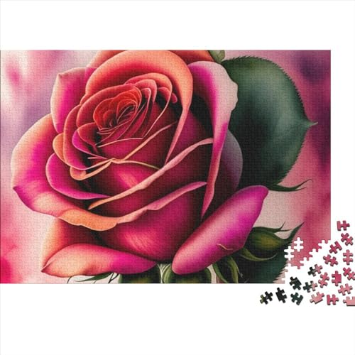 Floral Puzzles 1000 Teile Schwer Puzzle Spielzeug Pädagogisches Spiel Impossible Halloween-Thema Herausforderungsspielzeug Für Erwachsene Und Kinder Ab 12 Jahren 1000pcs (75x50cm) von FYQTCIAN