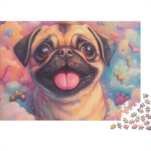 French BULLHund Puzzle 1000 Teile Schwer Puzzle Spielzeug Lernspiel Impossible Herausforderung Spielzeug Für Erwachsene Und Kinder in Bewährter 1000pcs (75x50cm) von FYQTCIAN