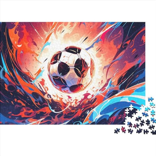 Fußball Puzzle 1000 Teile Schwer Puzzle Spielzeug Lernspiel Impossible Herausforderung Spielzeug Für Erwachsene Und Kinder Ab 12 Jahren 1000pcs (75x50cm) von FYQTCIAN