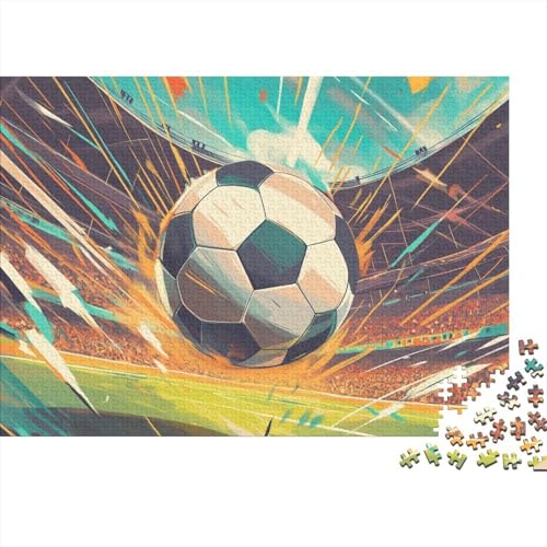 Fußball Puzzle 1000 Teile Schwer Puzzle Spielzeug Lernspiel Impossible Herausforderungsspielzeug Für Erwachsene Und Kinder Ab 14 Jahren 1000pcs (75x50cm) von FYQTCIAN