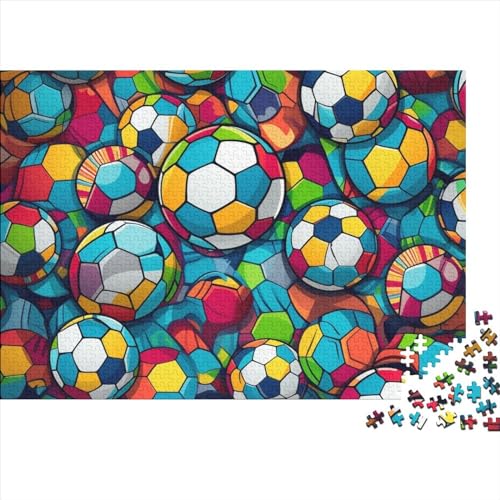 Fußball Puzzle 1000 Teile Schwer Puzzle Spielzeug Pädagogisches Spiel Impossible Herausforderungsspielzeug Für Erwachsene Und Kinder Ab 14 Jahren 1000pcs (75x50cm) von FYQTCIAN