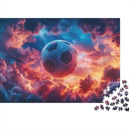 Fußball Puzzle 1000 Teile Schwer Puzzle Spielzeug Pädagogisches Spiel Impossible Wildtiere Herausforderung Spielzeug Für Erwachsene Kinder 1000pcs (75x50cm) von FYQTCIAN