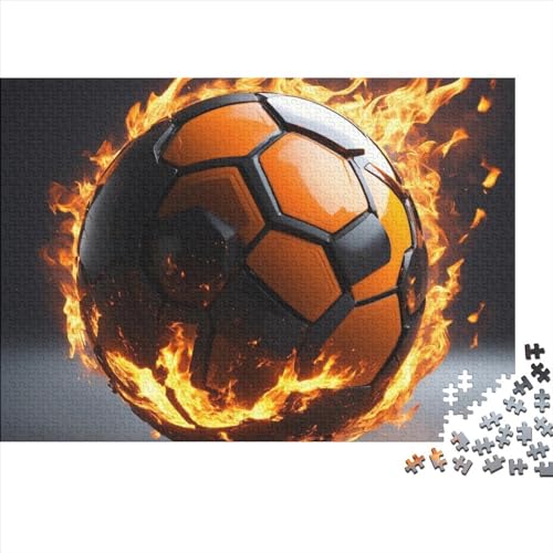 Fußball Puzzle 1000-teilige Schwer Puzzle Spielzeug Lernspiel Impossible Herausforderung Spielzeug Für Erwachsene Und Kinder Ab 14 Jahren 1000pcs (75x50cm) von FYQTCIAN
