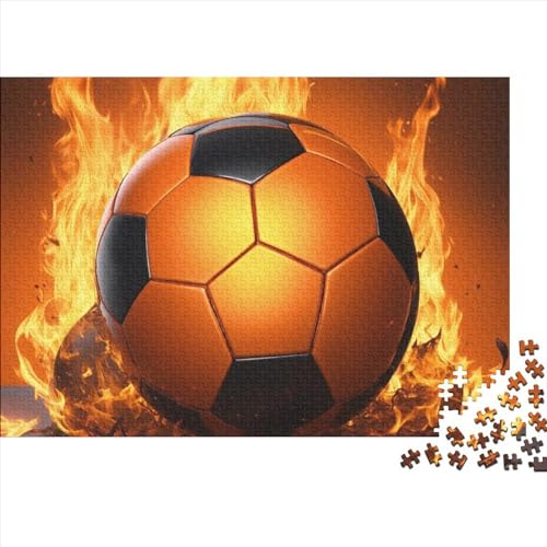 Fußball Puzzle 1000-teilige Schwer Puzzle Spielzeug Pädagogisches Spiel Impossible Herausforderungsspielzeug Für Erwachsene Kinder 1000pcs (75x50cm) von FYQTCIAN
