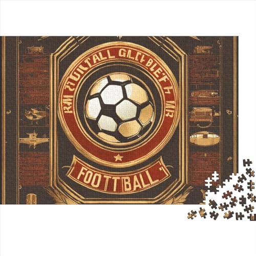 Fußball Puzzle 1000-teilige Schwer Puzzle Spielzeug Pädagogisches Spiel Impossible Herausforderungsspielzeug Für Erwachsene Und Kinder Ab 12 Jahren 1000pcs (75x50cm) von FYQTCIAN