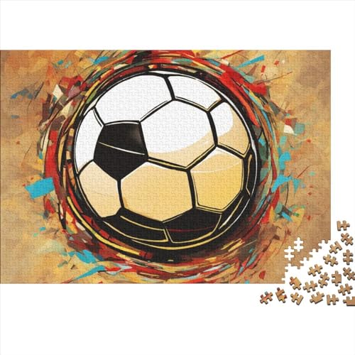 Fußball Puzzles 1000 Teile Schwer Puzzle Spielzeug Lernspiel Impossible Herausforderungsspielzeug Für Erwachsene Kinder 1000pcs (75x50cm) von FYQTCIAN