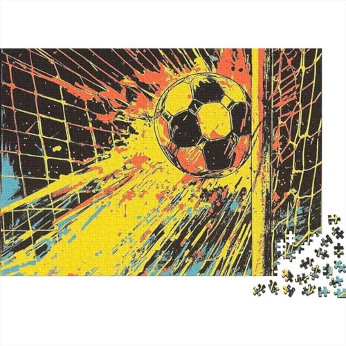 Fußball Puzzles 1000 Teile Schwer Puzzle Spielzeug Pädagogisches Spiel Impossible Herausforderung Spielzeug Für Erwachsene Und Kinder in Bewährter 1000pcs (75x50cm) von FYQTCIAN
