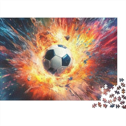 Fußball Puzzles 1000-teilige Schwer Puzzle Spielzeug Lernspiel Impossible Herausforderungsspielzeug Für Erwachsene Und Kinder in Bewährter 1000pcs (75x50cm) von FYQTCIAN