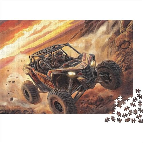 Geländewagen in den Bergen Puzzles 1000 Teile Schwer Puzzle Spielzeug Pädagogisches Spiel Impossible Herausforderung Spielzeug Für Erwachsene Und Kinder Ab 14 Jahren 1000pcs (75x50cm) von FYQTCIAN