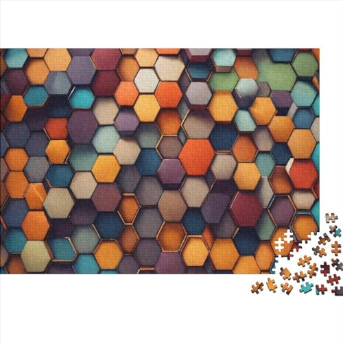 Geometrisch Puzzle 1000-teilige Schwer Puzzle Spielzeug Lernspiel Impossible Herausforderung Spielzeug Für Erwachsene Und Kinder in Bewährter 1000pcs (75x50cm) von FYQTCIAN