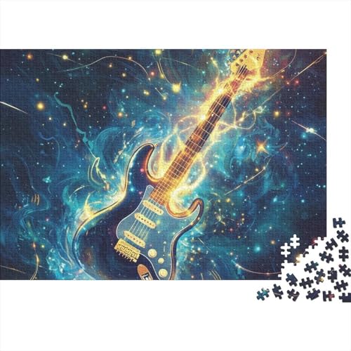 Gitarre Puzzles 1000 Teile Schwer Puzzle Spielzeug Lernspiel Impossible Herausforderungsspielzeug Für Erwachsene Und Kinder Ab 12 Jahren 1000pcs (75x50cm) von FYQTCIAN