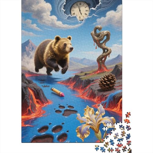 Goldhamster 1000-Teile Premium Holzpuzzle - Niedlich Unmögliches Puzzle Für Erwachsene, Pädagogisches Familienspiel, Hochwertige Wandkunst Geschenkidee 1000pcs (75x50cm) von FYQTCIAN