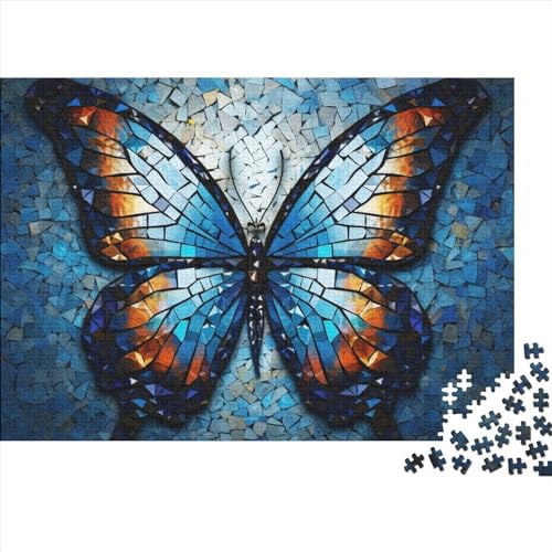Gorgeous Schmetterling Puzzle 1000 Teile Schwer Puzzle Spielzeug Pädagogisches Spiel Impossible Herausforderungsspielzeug Für Erwachsene Kinder 1000pcs (75x50cm) von FYQTCIAN
