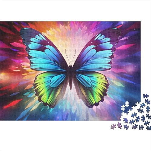 Gorgeous Schmetterling Puzzles 1000 Teile Schwer Puzzle Spielzeug Lernspiel Impossible Herausforderungsspielzeug Für Erwachsene Und Kinder Ab 12 Jahren 1000pcs (75x50cm) von FYQTCIAN