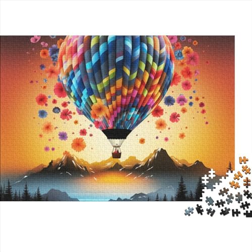 Heißluftballon Puzzle 1000 Teile Schwer Puzzle Spielzeug Lernspiel Impossible Herausforderung Spielzeug Für Erwachsene Und Kinder Ab 12 Jahren 1000pcs (75x50cm) von FYQTCIAN