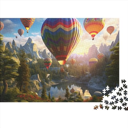 Heißluftballon Puzzle 1000-teilige Schwer Puzzle Spielzeug Pädagogisches Spiel Impossible Herausforderungsspielzeug Für Erwachsene Und Kinder in Bewährter 1000pcs (75x50cm) von FYQTCIAN