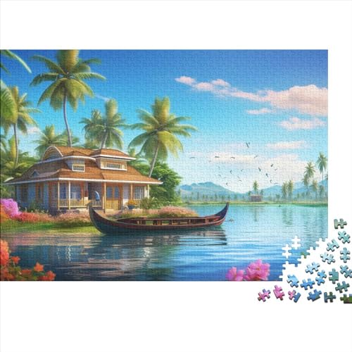 Holiday Bay Puzzle 1000-teilige Schwer Puzzle Spielzeug Lernspiel Impossible Herausforderung Spielzeug Für Erwachsene Und Kinder in Bewährter 1000pcs (75x50cm) von FYQTCIAN