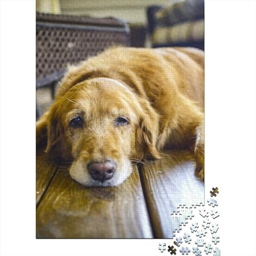 Hund Holzpuzzle 1000 Teile Für Erwachsene & Jugendliche - Niedlich Animals Unmögliches Puzzle Spielzeug, Pädagogisches Geduldspiel, Premium Geburtstagsgeschenk 1000pcs (75x50cm) von FYQTCIAN