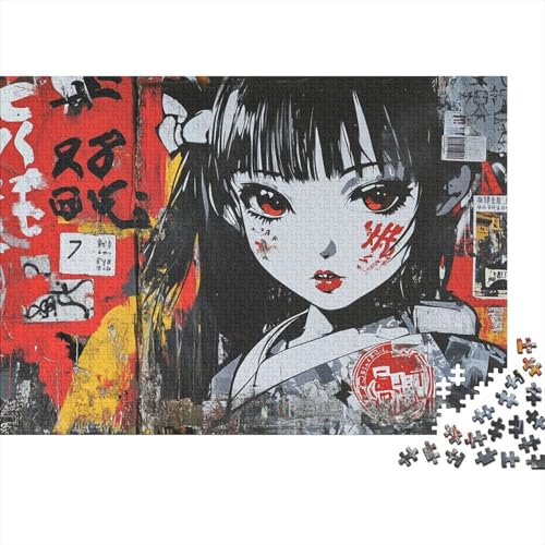 Japanische Graffiti Puzzles 1000 Teile Schwer Puzzle Spielzeug Pädagogisches Spiel Impossible Wildtiere Herausforderungsspielzeug Für Erwachsene Und Kinder in Bewährter 1000pcs (75x50cm) von FYQTCIAN