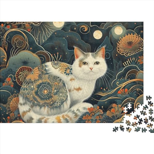 Kätzchen(9) Puzzle 1000 Teile Schwer Puzzle Spielzeug Pädagogisches Spiel Impossible Herausforderung Spielzeug Für Erwachsene Kinder 1000pcs (75x50cm) von FYQTCIAN