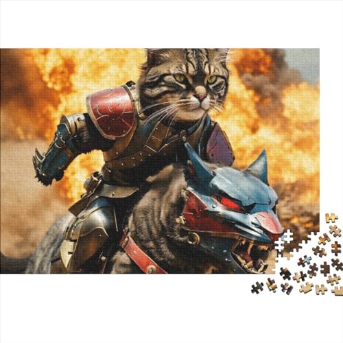 Kätzchen Puzzles 1000 Teile Schwer Puzzle Spielzeug Lernspiel Impossible CKunstoon Herausforderung Spielzeug Für Erwachsene Und Kinder in Bewährter 1000pcs (75x50cm) von FYQTCIAN