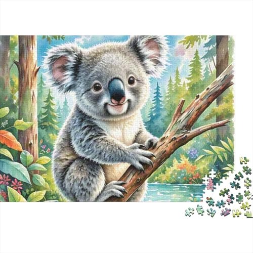 Koala Holzpuzzle 1000 Teile Für Erwachsene & Jugendliche - Unmögliches Puzzle Spielzeug, Pädagogisches Geduldspiel, Premium Geburtstagsgeschenk 1000pcs (75x50cm) von FYQTCIAN