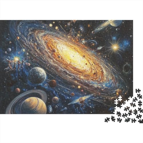 Kosmische Galaxie Puzzle 1000 Teile Schwer Puzzle Spielzeug Pädagogisches Spiel Impossible Pet Hund Herausforderungsspielzeug Für Erwachsene Und Kinder Ab 14 Jahren 1000pcs (75x50cm) von FYQTCIAN