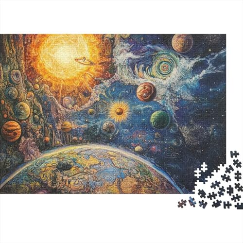 Kosmische Galaxie Puzzles 1000-teilige Schwer Puzzle Spielzeug Lernspiel Impossible Pet Hund Herausforderungsspielzeug Für Erwachsene Kinder 1000pcs (75x50cm) von FYQTCIAN
