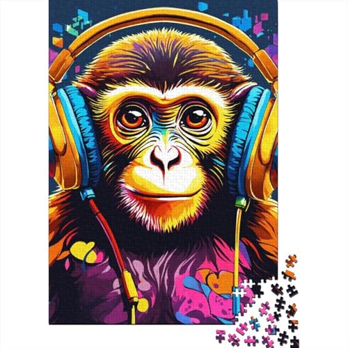 Kunst Graffiti 1000 Teile Premium Holz Puzzle Für Erwachsene - Herausforderndes Geschicklichkeitsspiel,Zeichentrickfilm Entspannendes Legespiel Für Familie, Wanddekoration Geschenk 1000pcs (75x50cm) von FYQTCIAN