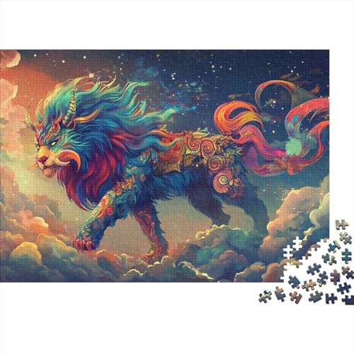 Kylin Puzzles 1000 Teile Schwer Puzzle Spielzeug Pädagogisches Spiel Impossible Wildtiere Herausforderungsspielzeug Für Erwachsene Kinder 1000pcs (75x50cm) von FYQTCIAN