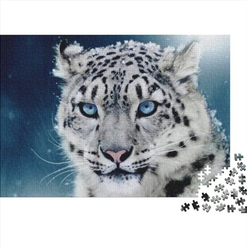 Leopard Puzzle 1000 Teile Schwer Puzzle Spielzeug Lernspiel Impossible Waldtiere Herausforderungsspielzeug Für Erwachsene Und Kinder Ab 14 Jahren 1000pcs (75x50cm) von FYQTCIAN