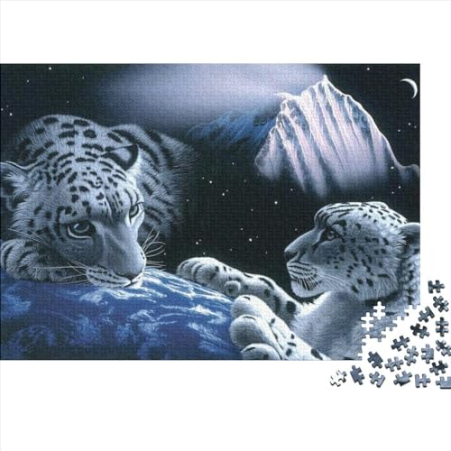 Leopard Puzzle 1000 Teile Schwer Puzzle Spielzeug Lernspiel Impossible Waldtiere Herausforderungsspielzeug Für Erwachsene Und Kinder Ab 14 Jahren 1000pcs (75x50cm) von FYQTCIAN