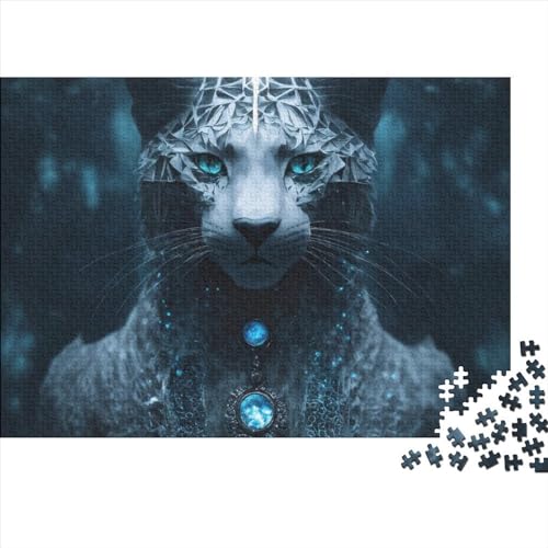 Leopard Puzzle 1000-teilige Schwer Puzzle Spielzeug Lernspiel Impossible Waldtiere Herausforderungsspielzeug Für Erwachsene Und Kinder in Bewährter 1000pcs (75x50cm) von FYQTCIAN