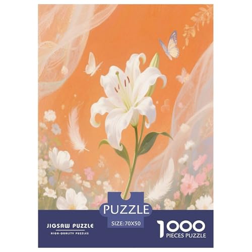 Lilie Puzzles 1000 Teile Schwer Puzzle Spielzeug Lernspiel Impossible Herausforderungsspielzeug Für Erwachsene Kinder 70x50cm/1000pcs Lilie Puzzles 1000 Teile Schwer Puzzle Spielzeug Lernspiel Impossible Herausforderungsspielzeug Für Erwachsene Kinder 70x50cm/1000pcs von FYQTCIAN