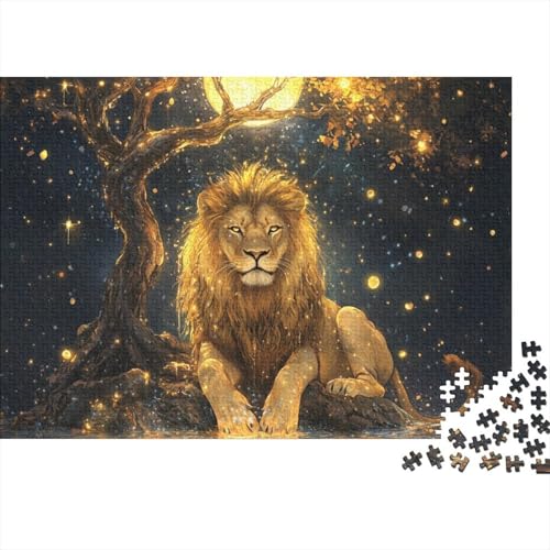 Löwe Puzzle 1000 Teile Schwer Puzzle Spielzeug Lernspiel Impossible Tier Herausforderung Spielzeug Für Erwachsene Und Kinder Ab 12 Jahren 1000pcs (75x50cm) von FYQTCIAN