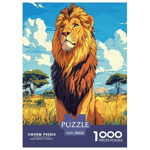 Löwen Puzzle 1000 Teile Schwer Puzzle Spielzeug Lernspiel Impossible Herausforderungsspielzeug Für Erwachsene Kinder 38x26cm/1000pcs Löwen Puzzle 1000 Teile Schwer Puzzle Spielzeug Lernspiel Impossible Herausforderungsspielzeug Für Erwachsene Kinder 38x26cm/1000pcs von FYQTCIAN