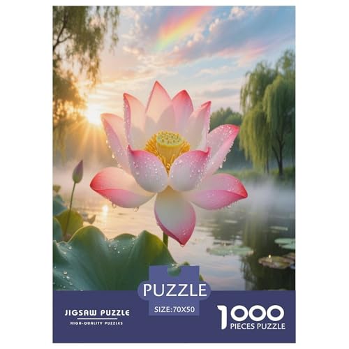 Lotusblume Puzzle 1000-teilige Schwer Puzzle Spielzeug Lernspiel Impossible Herausforderung Spielzeug Für Erwachsene Kinder 70x50cm/1000pcs Lotusblume Puzzle 1000-teilige Schwer Puzzle Spielzeug Lernspiel Impossible Herausforderung Spielzeug Für Erwachsene Kinder 70x50cm/1000pcs von FYQTCIAN
